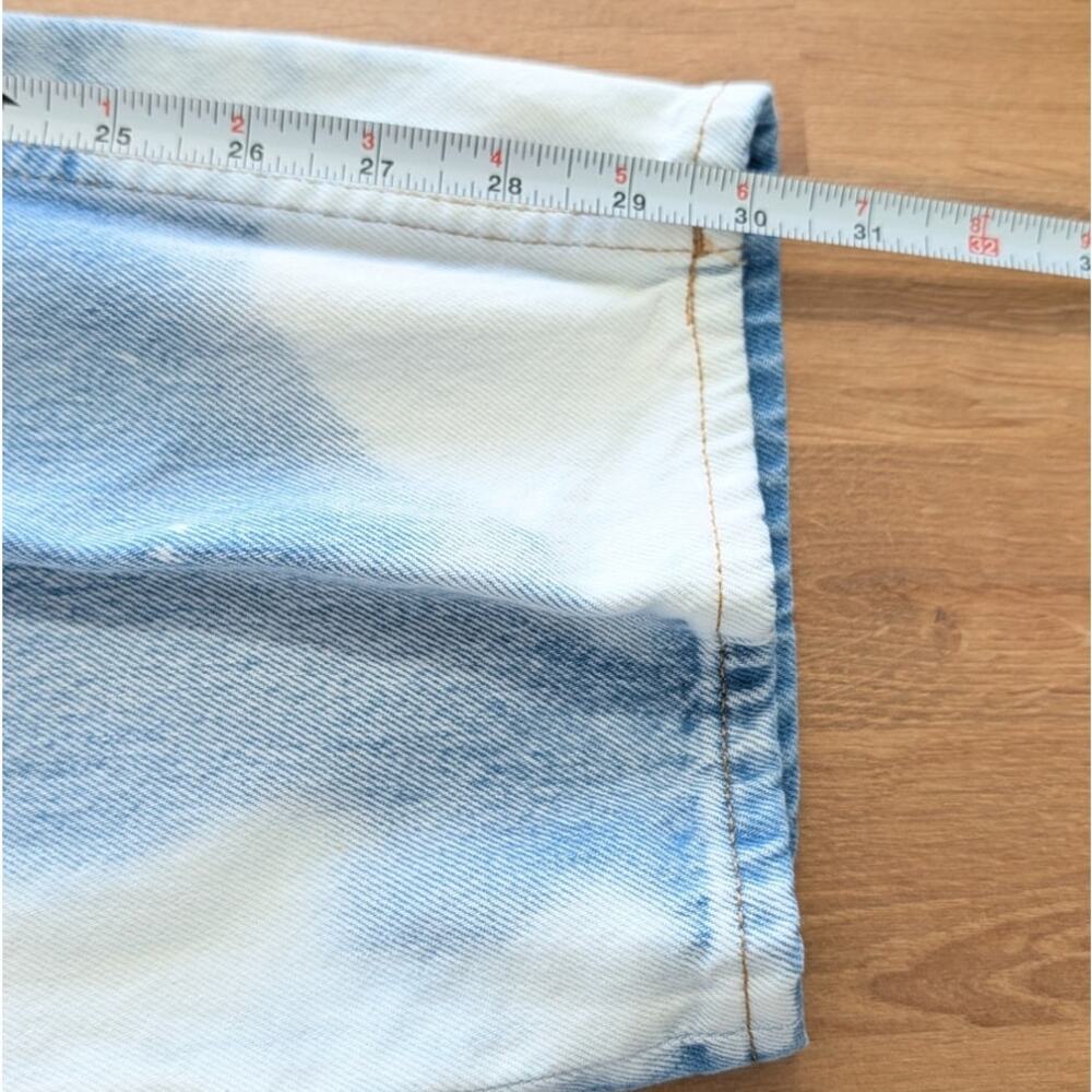 Calvin Klein Original Wide Leg Jeans Womens 28 Tie Dye Denim High-rise - Picture 10 of 10
